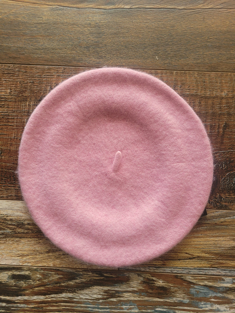 Beret Hat In Pink