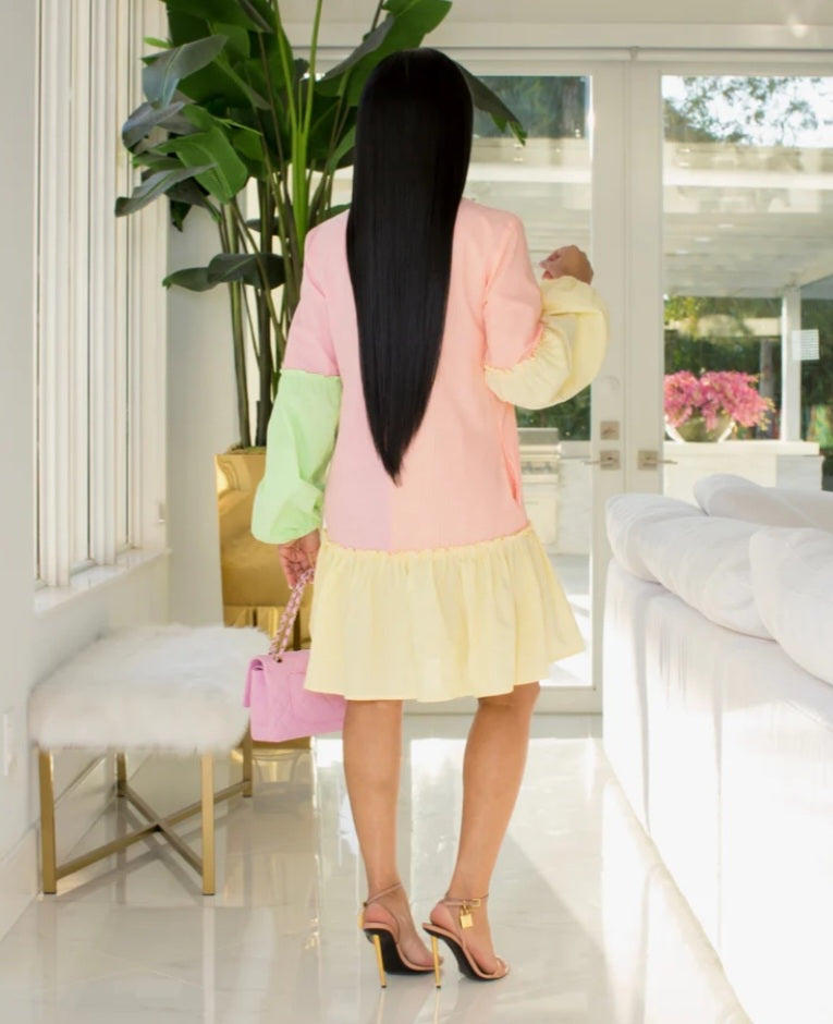 Neon Stripe Dress